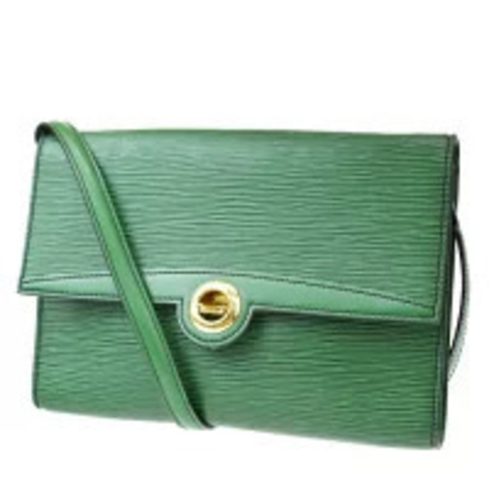 Louis Vuitton Arche Shoulder Bag Clutch Epi Borneo Green Leather
